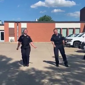 4.4M views · 72K reactions | Officers Sasha Cook, Hannah Currin and Samantha Lashomb, who were sworn in on May 13th are currently finishing up their academy training out in Bismarck took a little break from their studies for some dancing! #gitupchallenge | Fargo Police Department | Facebook