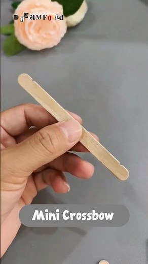 DIY mini crossbow #craft #diy