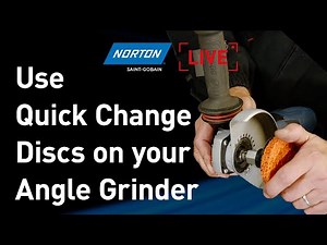 NORTON LIVE: How to convert your angle grinder to use quick change discs