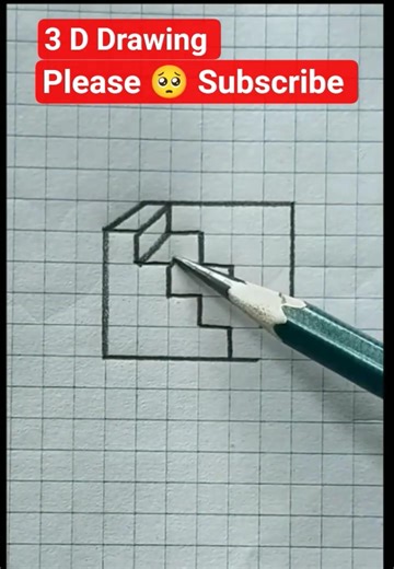 How to draw 3d art 🎨🎭| easy way to draw 3d art