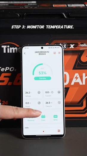 Stop Guessing! Check the Battery Status on the App Instead! 🔋#lithium battery #lifepo4 #litime
