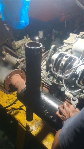 Test Start Engine Setelah Selesai General Overhoul. Main Engine NISSAN DIESEL RE8