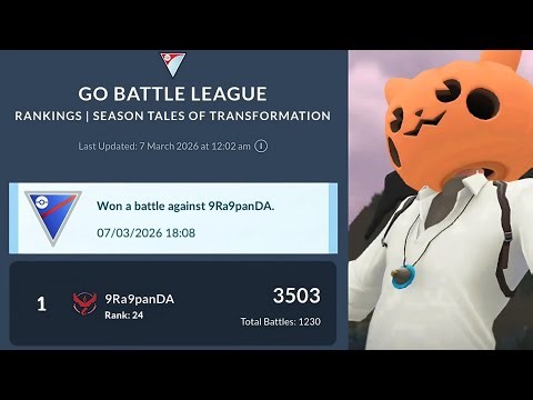 NO.1 GO BATTLE LEAGUE PLAYER 🔥 #1vs1 #pvptips #pvpranked #gobattleleague #pvpteam