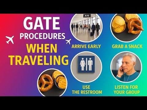 Before boarding the plane