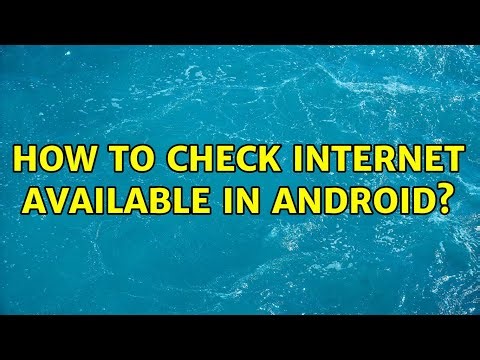 How to check internet available in Android? (4 Solutions!!)