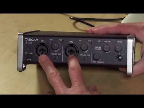 Tascam US-2x2 USB Audio Interface - Connect high quality microphones via USB