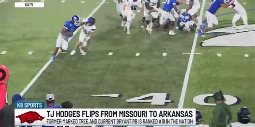 Former Marked Tree and current Bryant Running Back TJ Hodges flips commitment to Arkansas