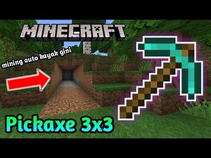 WOW!! cara membuat PICKAXE 3X3 di MINECRAFT PE | MINING AUTO MUDAH!!