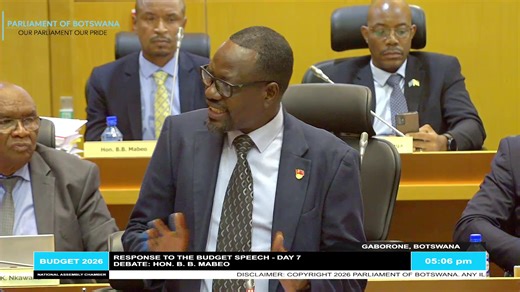 BUDGET MEETING DAY 7 1. QUESTIONS 2. MOTION 𝗦𝗘𝗖𝗢𝗡𝗗 𝗥𝗘𝗔𝗗𝗜𝗡𝗚 • 𝗔𝗽𝗽𝗿𝗼𝗽𝗿𝗶𝗮𝘁𝗶𝗼𝗻 (𝟮𝟬𝟮𝟲/𝟮𝟬𝟮𝟳) 𝗕𝗶𝗹𝗹, 𝟮𝟬𝟮𝟲 (𝗕𝗶𝗹𝗹 𝗡𝗼. 𝟭 𝗼𝗳 𝟮𝟬𝟮𝟲) An Act to authorise the payment out of the Consolidated Fund and the Development Fund of sums of money for the year ending 31st March, 2027. (𝙋𝙪𝙗𝙡𝙞𝙨𝙝𝙚𝙙 𝙤𝙣 23𝙧𝙙 𝙅𝙖𝙣𝙪𝙖𝙧𝙮, 2026) (𝙈𝙞𝙣𝙞𝙨𝙩𝙚𝙧 𝙤𝙛 𝙁𝙞𝙣𝙖𝙣𝙘𝙚) (𝙍𝙚𝙨𝙪𝙢𝙚𝙙 𝘿𝙚𝙗𝙖𝙩𝙚) | BWParliament