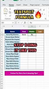 Excel TEXTSPLIT Formula | Learn This Trick Before Your Next Interview #excelshorts #exceltips