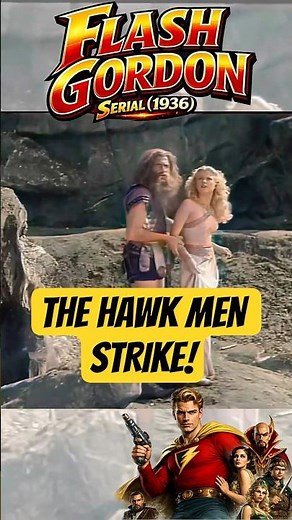 Flash Gordon Comes Face to Face with the Hawk Men! 😲 #Shorts