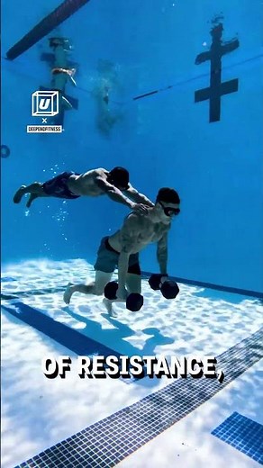 Epic underwater weight training! 😳🏋️ - 🎥 deependfitness