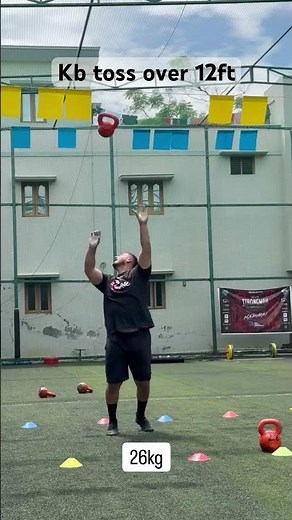 🔥 Kettlebell Toss Over 12ft | Strongman Power & Explosiveness Challenge 💪
