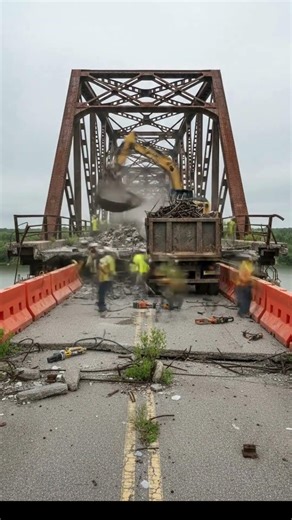 Extreme bridge transformation🤯#shorts #abandoned #timelapse