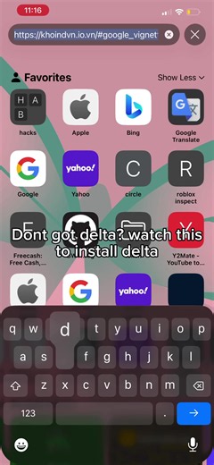 How to install delta on ios | #delta #tut #roblox #xyzbca #helpful | delta emulator for ios