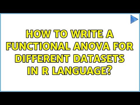 How to write a functional anova for different datasets in R language?