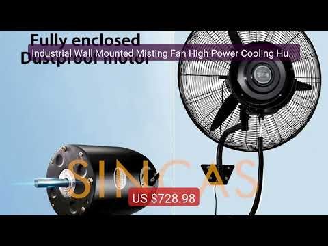 Industrial Wall Mounted Misting Fan High Power Cooling Humidif... — Best Buy 2026 | Great Quality!