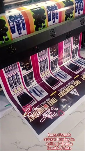 Large Format Sticker Printing in Action | Clean & Durable Prints #printing #qualityprinting