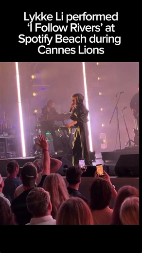 Lykke Li performed ‘I Follow Rivers’ at Spotify Beach during Cannes Lions #lykkeli