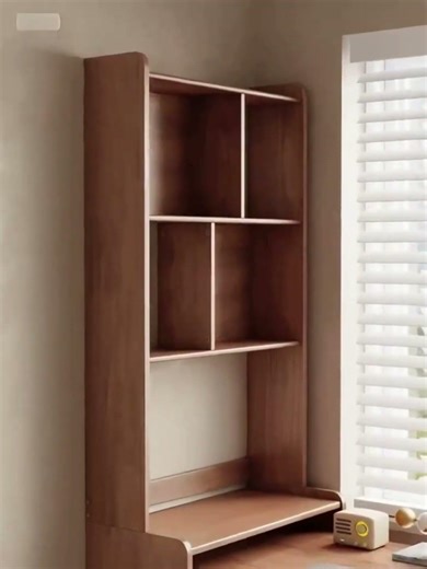 Folding desk with shelf | Stores neatly when not in use #foldingtable #storage #oneroom #shorts #...