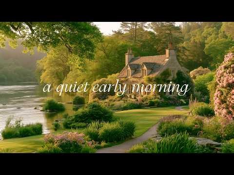 a quiet early morning in the cottage garden 🌿 soft piano music for reading, studying & calm focus