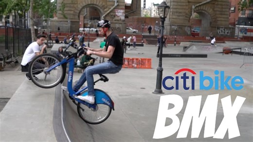 Citi Bike BMX at skatepark NYC