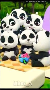 🐼🐒 Counting Animals! 10 Little Pandas & Monkeys 🔢🎶 | Fun Kids Counting #Shorts