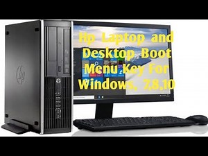 Hp Desktop Boot Menu Key & Bios Options in HP computer | Bios Key Kaise Pata karen
