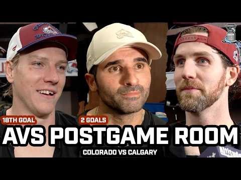 Nazem Kadri on 2-Goal Game & Avs Locker Room HAPPY After 9-2 WIN vs Flames