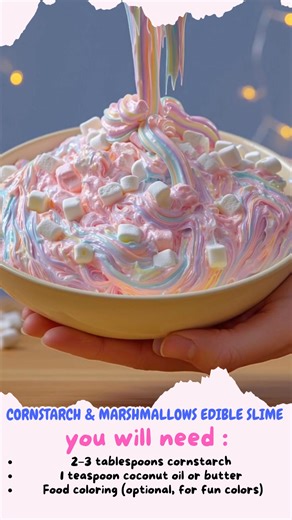 31K views · 231 reactions | Cornstarch & Marshmallows Edible Slime...