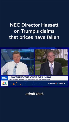 36K views · 283 reactions | Kevin Hassett, National Economic Council director, said on Monday that overall grocery prices have not come down during President Trump’s second term, despite the president’s claims otherwise. “People still are trying to dig out from the big hole that was dug by the previous administration’s policies,” he said. Watch more: cnb.cx/47RBxoo | CNBC | Facebook