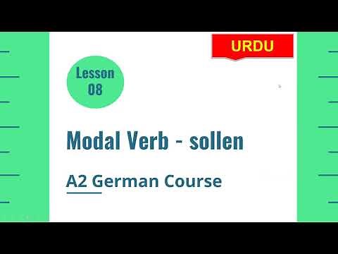German Modal Verb Sollen | Rules conjugation and Sentence Structure | A2 German course | Lesson 8
