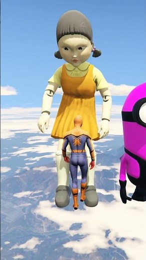 GTA 5 Epic Water Ragdolls Spiderman Jump/Fails Ep #shorts