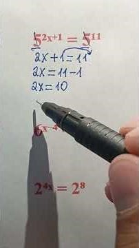 How to Solve Equations Where the Variable is in the Exponent #maths #basicproblems #mathematica