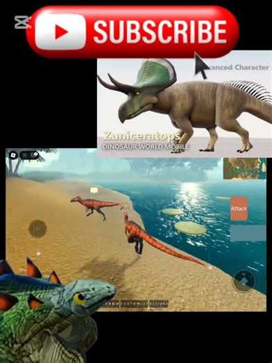 Zuniceratops Textures! (Dinosaur World Mobile news!) #Shorts