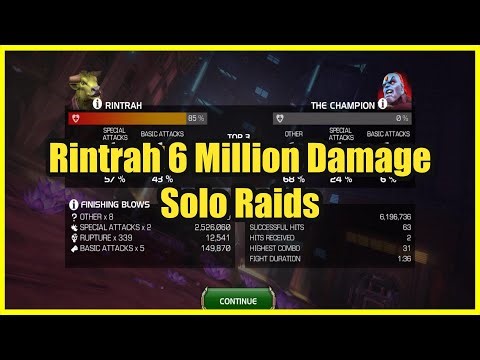 Rintrah 6 Million Damage Solo Raids MCOC