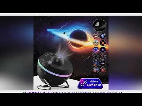 12 IN 1 Galaxy Star Projector with Meteor Ultra Clear Night Light Lamp Rotary Space Ball Planetarium