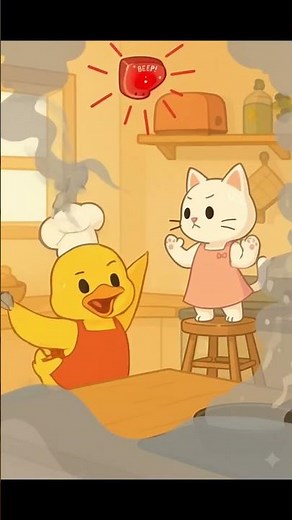 Ducky & Meowy –9The Great Cooking Chaos 🍳 | Funny & Cute Animation for All Ages