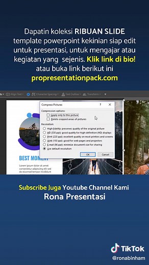 Cara Memperkecil atau Compress File Powerpoint (ppt) #tutorial #powerpoint #tipsandtricks #hack #serunyabelajar #samasamabelajar #tips #tipsbuatkamu