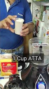 Live demo Atta kneading Preethi zodiac Cosmo mixer food processor one minute atta kneading #zodiac