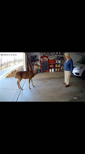 Deer Walks Into Grandma’s Garage… She Handles It Like This 😭