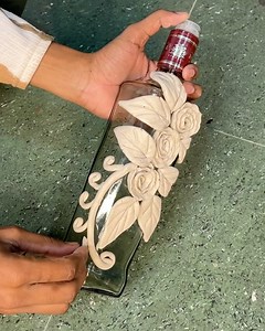 Wine bottles reused idea 🍾 #crafts #idea | Deep's CRAFT