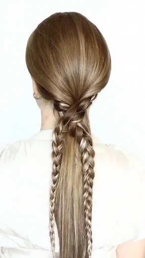 Double braids, double fun! #reels #hairtutorial #hairstyles #hack #braidstyles | Another Day Another Braid