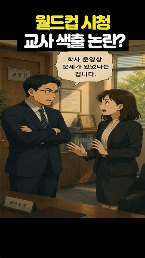 수업시간 월드컵 틀어준 교사… 교장이 ‘색출’ 지시? 학생 성명문 논란 🔥#월드컵교사색출 #교사색출논란 #경북고교 #학생성명문 #살아있는교육 #2026월드컵 #교육논란 #교장논란