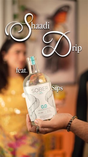 SOBER® | Health Conscious | Non Alcoholic Spirit on Instagram: "Every wedding function deserves a cocktail that matches the vibe. Sober keeps your look flawless and your mind present. [gin, rum, whiskey, how to make cocktails, how to drink sober, sober recipe, non alcoholic spirits, conscious drinking, zero-proof alcohol]"