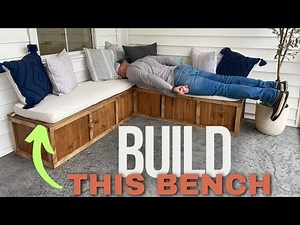 Corner Bench for UNDER $100 | EASY DIY BUILD