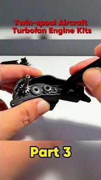 Assembly of aircraft turbofan engine #enginemodel #vortrixe #turbofan