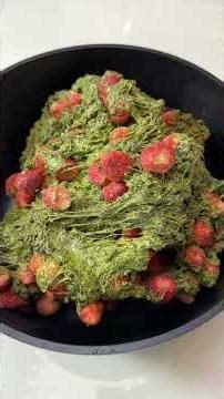 Rich Strawberry Aroma with Matcha Perfection #usafyp #homemadesnacks #ASMRUSA #usafood