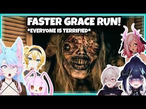 Vtubers play Resident Evil 9 Requiem: first reaction to the Jumpscare(compilation)