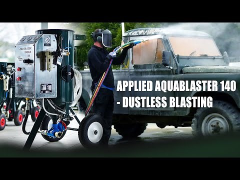 Dustless Blasting a Land Rover Defender - AquaBlaster - Wet Sandblasting - https://appliedpi.com/